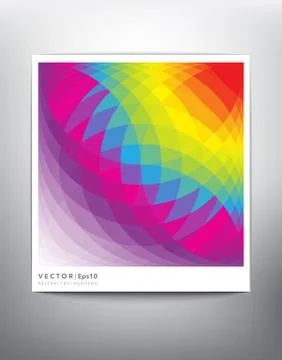 Geometric low poly banner in bright rainbow colors. Ilustración de archivo