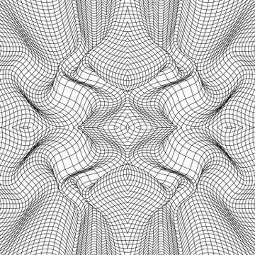 Geometric low poly linear seamless pattern Illustrazione stock