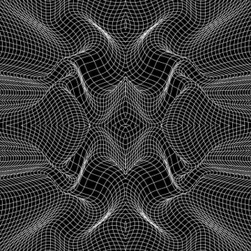 Geometric low poly linear seamless pattern Stock Illustration