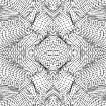 Geometric low poly linear seamless pattern 스톡 일러스트