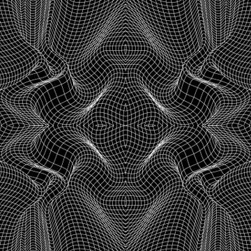 Geometric low poly linear seamless pattern 스톡 일러스트