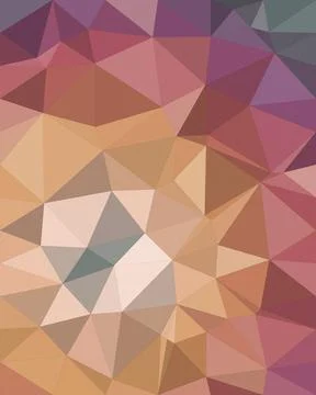 A geometric low-poly pattern of colorful pastel triangles creates a soft ab.. Stock Illustration