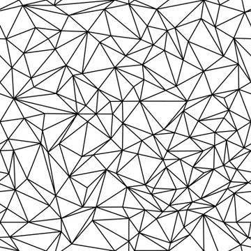 Geometric low poly triangle seamless pattern Illustrazione stock
