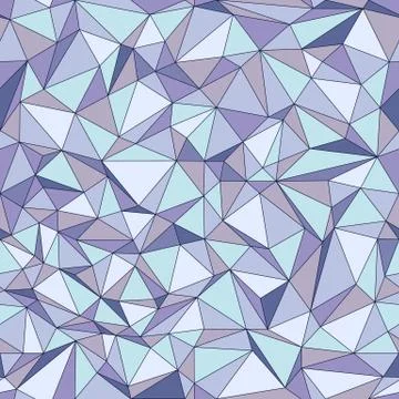 Geometric low poly triangle seamless pattern 스톡 일러스트