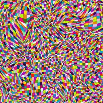 Geometric lowpoly triangle linear seamless pattern Stock Illustration