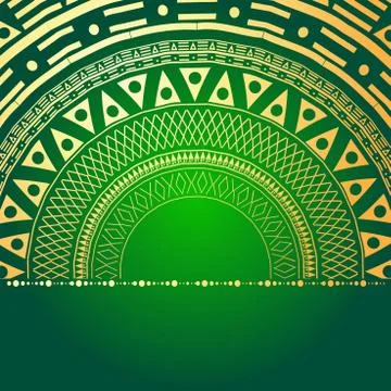 Geometric mandala element made in vector. Vintage decorative elements. Waterc Stock Illustration