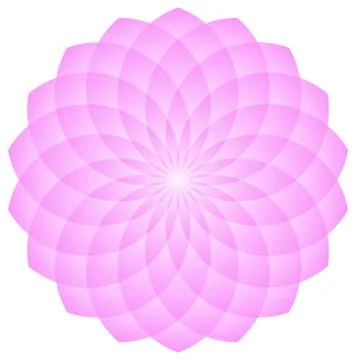 Geometric mandala flower Stock Illustration