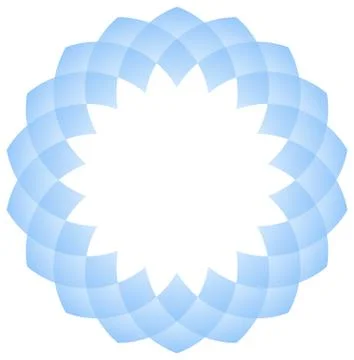 Geometric mandala flower Stock Illustration
