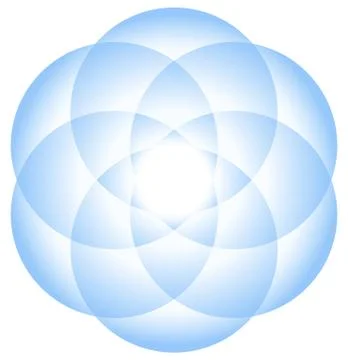 Geometric mandala flower Stock Illustration