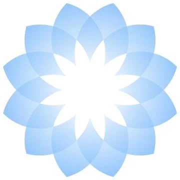 Geometric mandala flower Stock Illustration