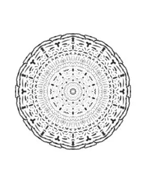 Geometric Mandala Illustration Stock Illustration