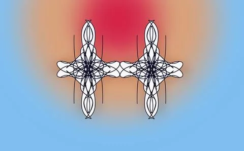 Geometric mandala, kaleidoscope pattern, abstract rectangle art, colorfu Stock Illustration