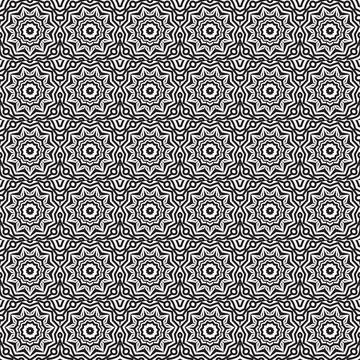 Geometric Mandala Pattern Textile Design Background Illustrazione stock