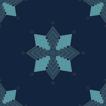 Geometric mandala seamless pattern background 스톡 일러스트