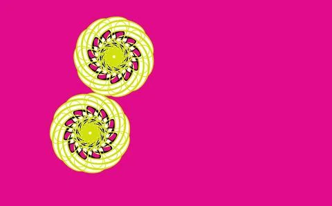 Geometric mandala shapes on glowing Background Stock Illustration