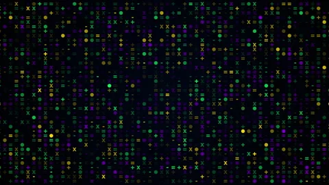 Geometric mathematic shape technologic video animated background Stock Footage 338330622