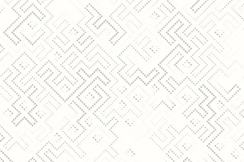Geometric Maze Pattern, neutral light tones, vector print illustration Stock Illustration