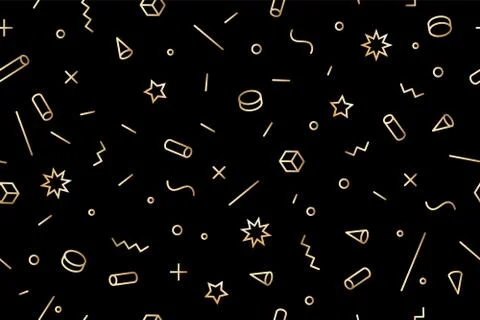 Geometric memphis pattern for Happy New Year and Merry Christmas Stock Illustration