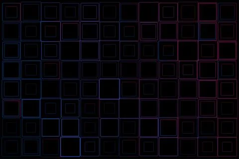 Geometric minimal background with abstract linear squares grid Stock Illustration