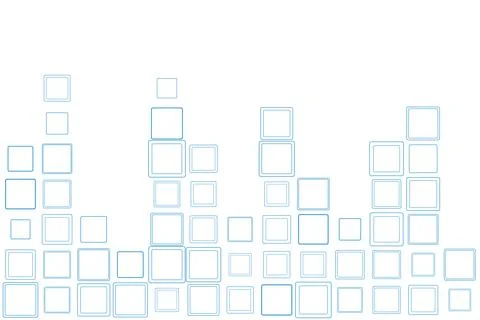 Geometric minimal background with abstract linear squares Illustrazione stock
