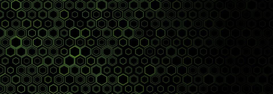 Geometric minimal background with abstract linear hexagons grid Stock Illustration