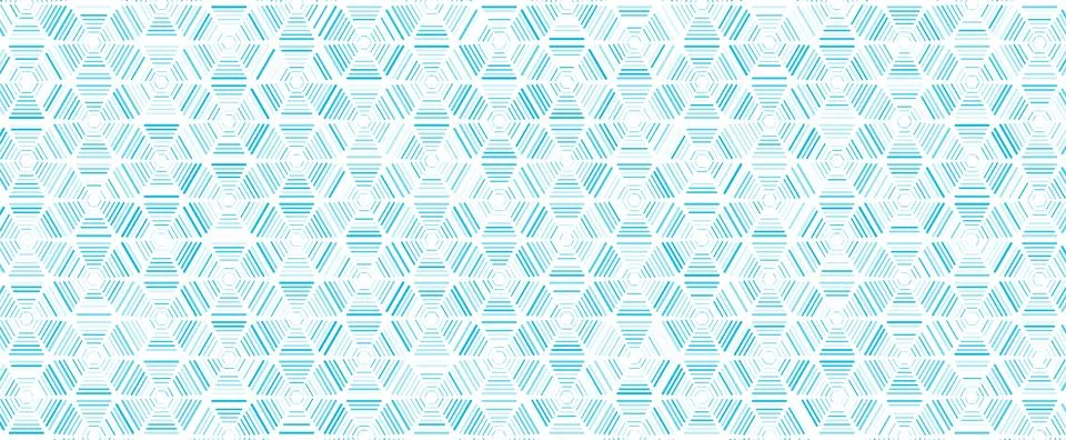 Geometric minimal background with abstract linear hexagons grid イラスト素材