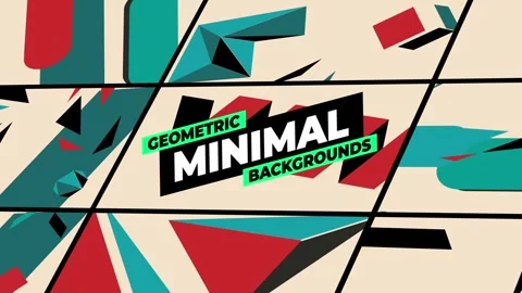 Geometric Minimal Backgrounds 库存 After Effects