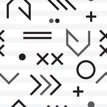 Geometric minimal seamless abstract pattern Illustrazione stock