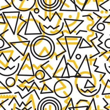 Geometric minimal seamless abstract pattern Stock Illustration