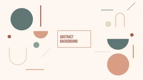Geometric minimalist abstract background template elements Stock Illustration