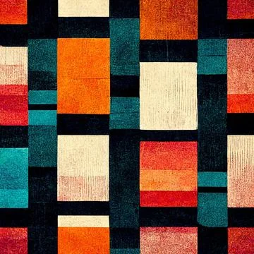 Geometric minimalist art with simple shape and figure. Abstract design. Stock Illustration