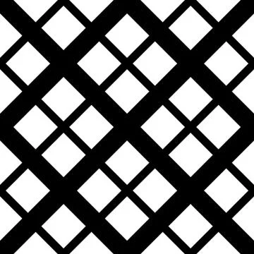 Geometric, minimalist pattern with intersecting squares. Monochrome, grayscal イラスト素材