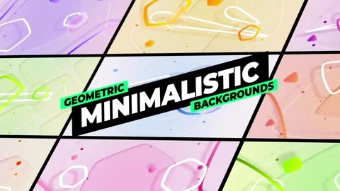 Geometric Minimalistic Backgrounds Stock After Effects