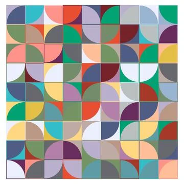 Geometric minimalistic composition template Stock Illustration