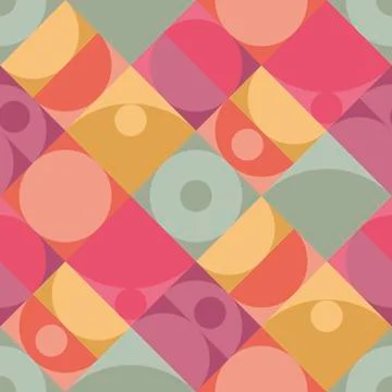 Geometric minimalistic vector seamless pattern Illustrazione stock