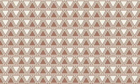 Geometric Mocha mousse background. Seamless brown color pattern from triangle Stock Illustration