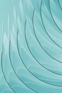 Geometric modern abstract tender background, pattern - thin curved lines of g Illustrazione stock