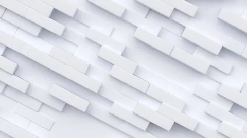 Geometric modern animated looping abstract background. 3d render design element Stock Footage 162886568