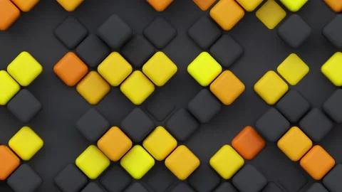 Geometric modern animated seamless looping abstract background. 3d render Stock Footage 159513686
