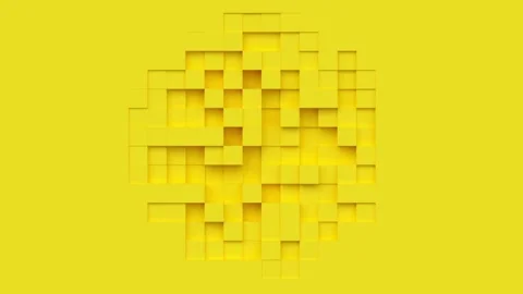 Geometric modern animated seamless looping abstract background. 3d render Stock Footage 159750374