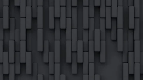 Geometric modern animated seamless looping abstract background. 3d render Stock Footage 160727272