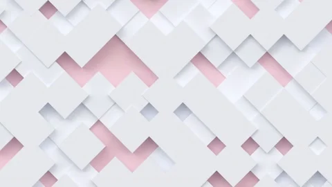 Geometric modern animated seamless looping abstract background. 3d render Stock Footage 160929872
