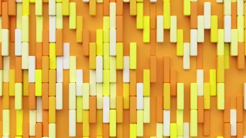 Geometric modern animated seamless looping abstract background. 3d render Stock Footage 160929987