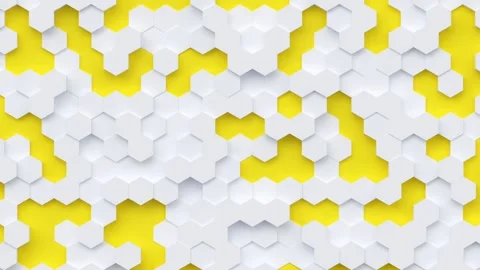 Geometric modern animated seamless looping abstract background. 3d render Stock Footage 160929998