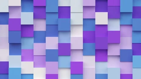 Geometric modern animated seamless looping abstract background. 3d render Stock Footage 161123456