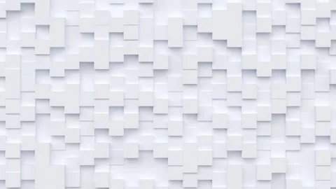 Geometric modern animated seamless looping abstract background. 3d render Stock Footage 161593333