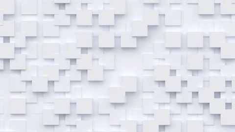 Geometric modern animated seamless looping abstract background. 3d render Stock Footage 162119976