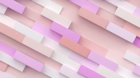Geometric modern animated seamless looping abstract background. 3d render Stock Footage 162120139