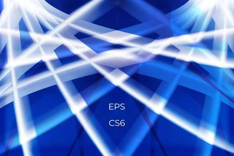 Geometric modern creative abstract white shape isometric blue background Stock Illustration
