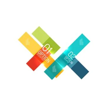 Geometric modern infographic options templates Illustrazione stock
